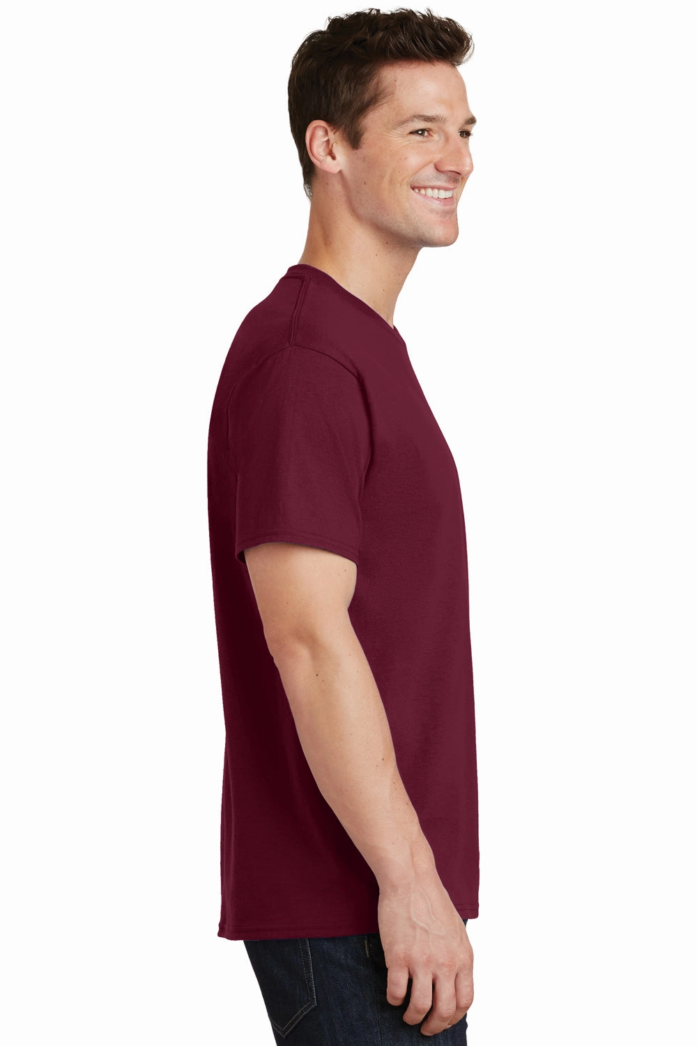 Port & Company Mens Core Short Sleeve Crewneck T-Shirt - Cardinal Red