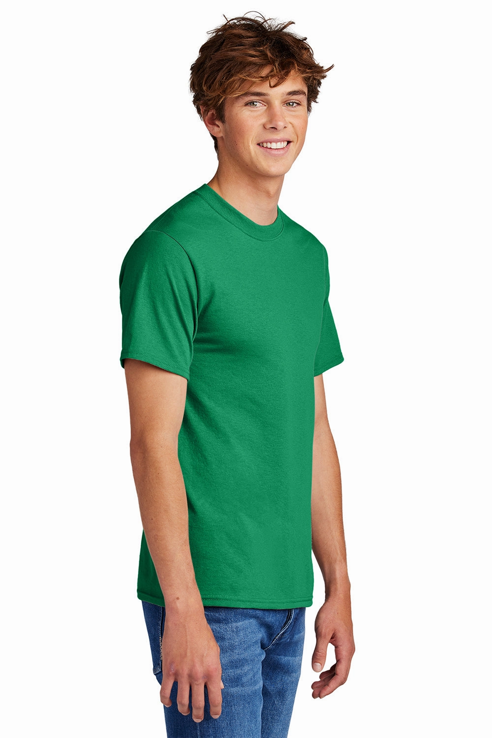Port & Company Mens Core Short Sleeve Crewneck T-Shirt - Kelly Green