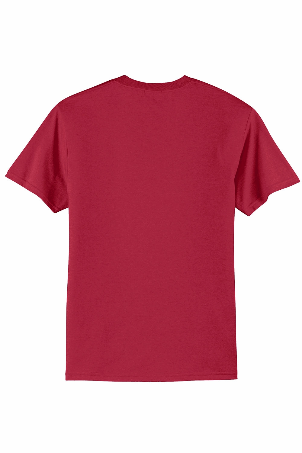 Port & Company Mens Core Short Sleeve Crewneck T-Shirt - Red