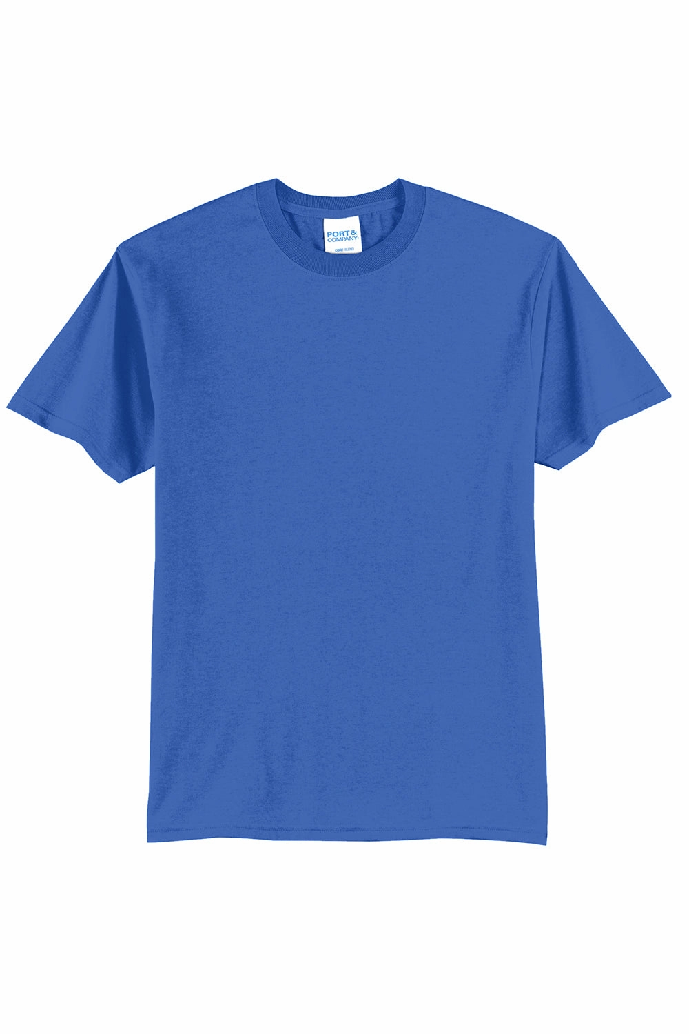 Port & Company Mens Core Short Sleeve Crewneck T-Shirt - Royal Blue