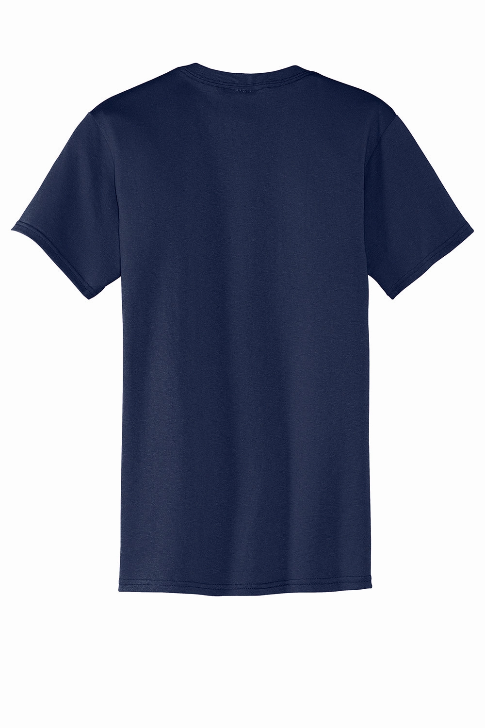 Port & Company Mens Core Short Sleeve Crewneck T-Shirt w/ Pocket - Navy Blue