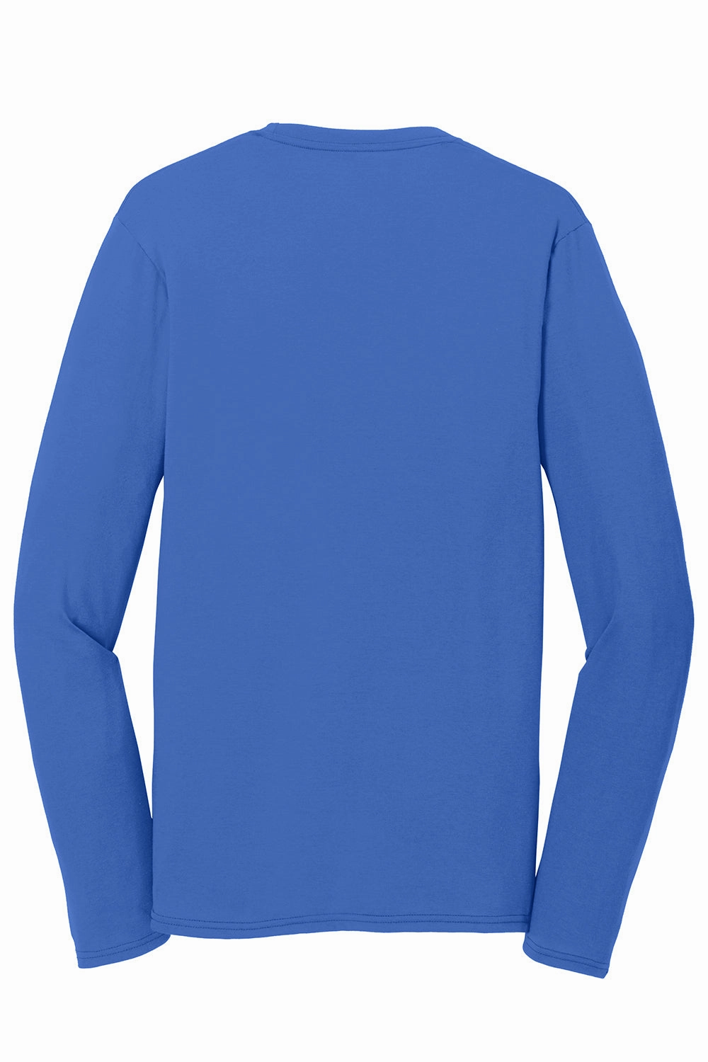 Port & Company Mens Dry Zone Performance Moisture Wicking Long Sleeve Crewneck T-Shirt - True Royal Blue