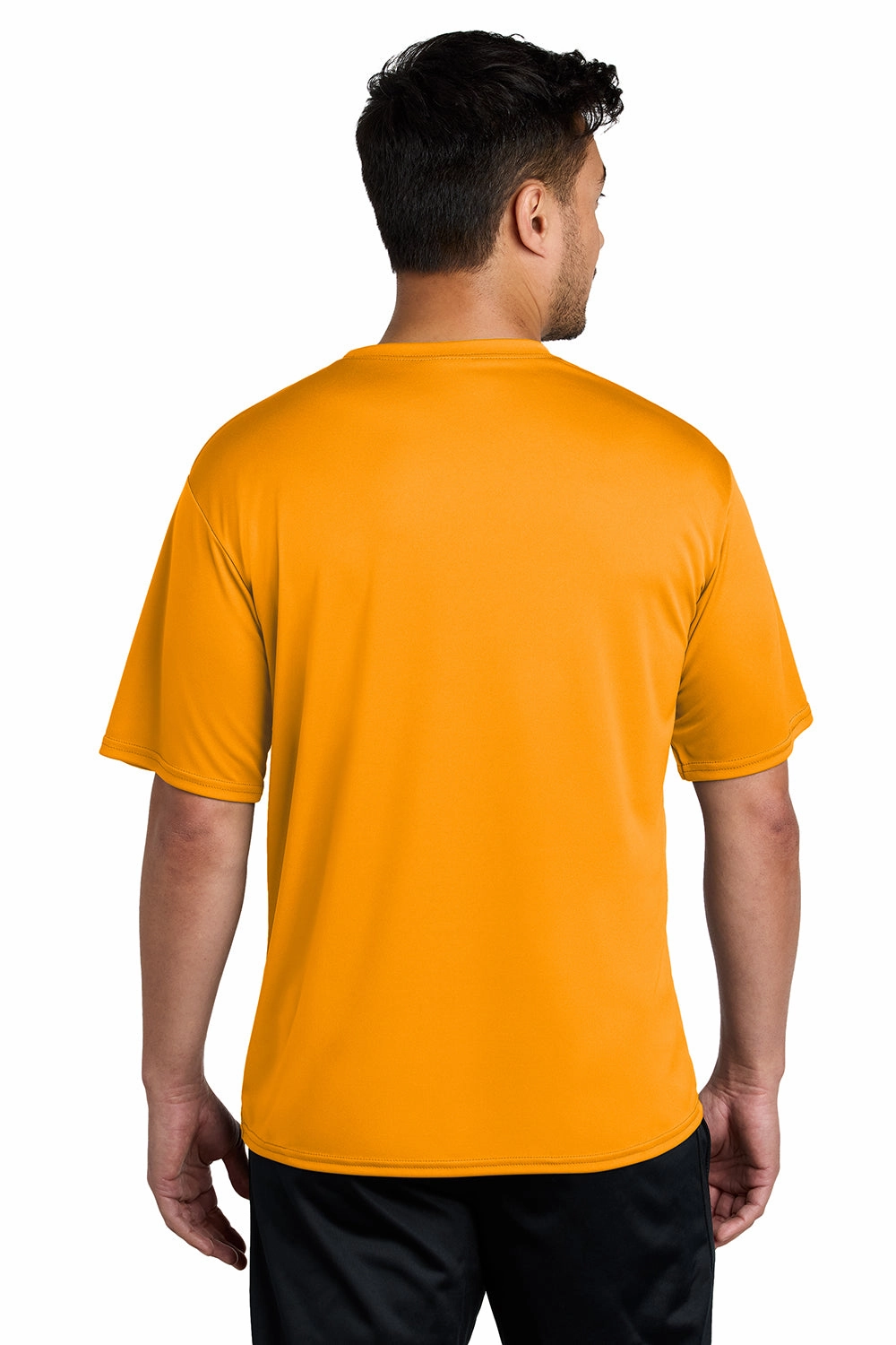 Port & Company Mens Dry Zone Performance Moisture Wicking Short Sleeve Crewneck T-Shirt - Gold