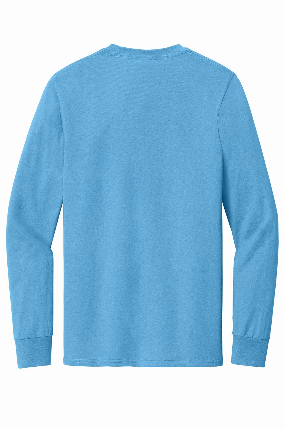 Port & Company Mens Essential Long Sleeve Crewneck T-Shirt - Aquatic Blue