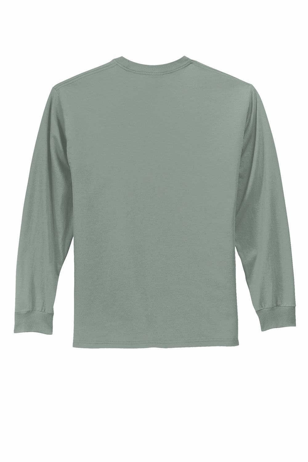 Port & Company Mens Essential Long Sleeve Crewneck T-Shirt - Stonewashed Green