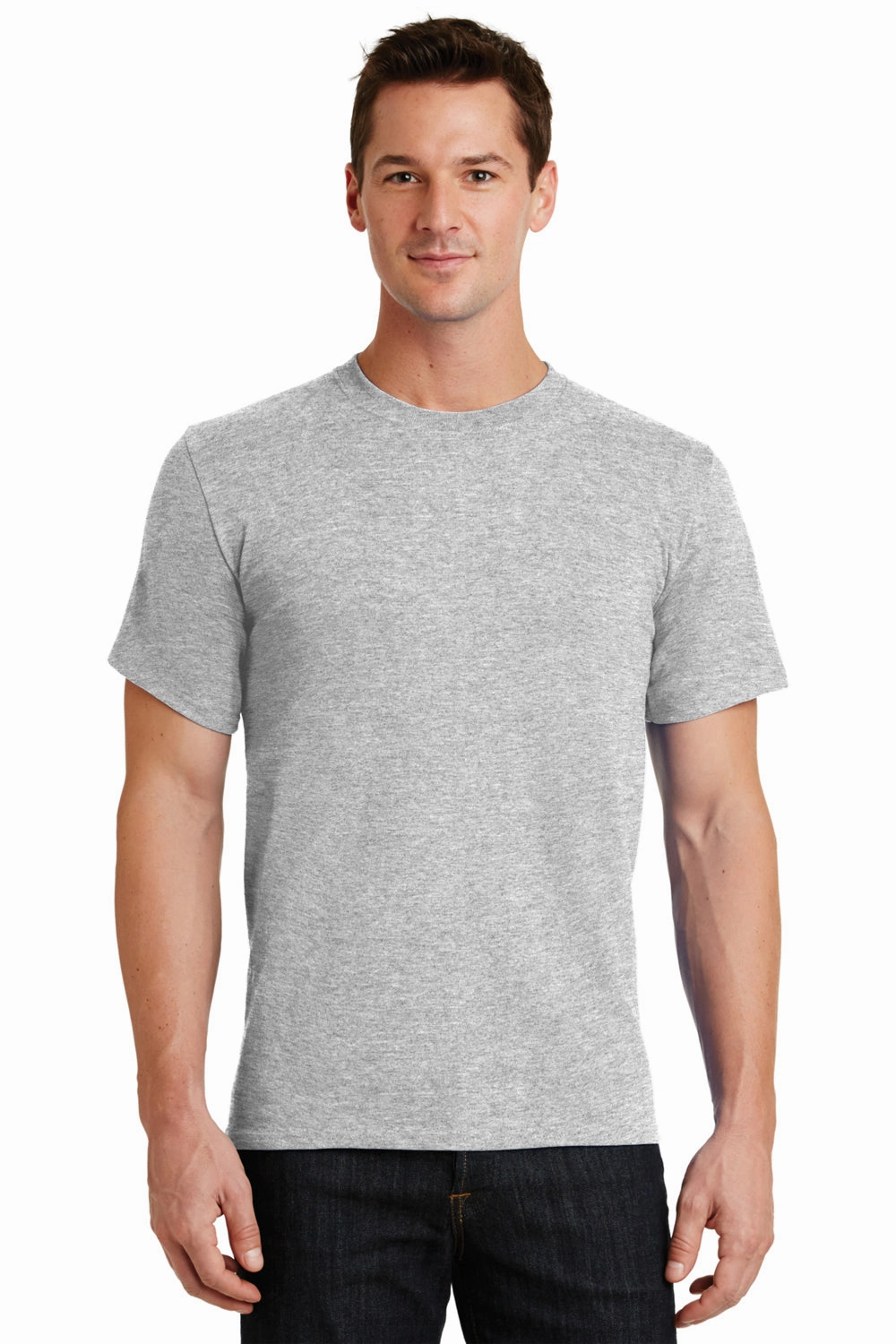 Port & Company Mens Essential Short Sleeve Crewneck T-Shirt - Ash Grey