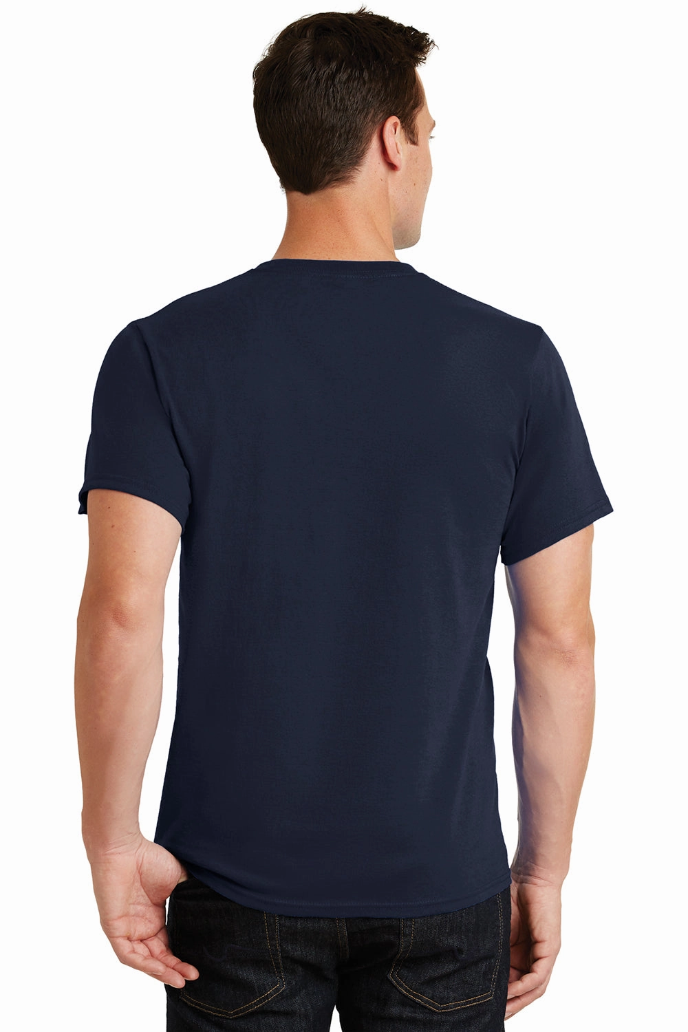 Port & Company Mens Essential Short Sleeve Crewneck T-Shirt - Deep Navy Blue