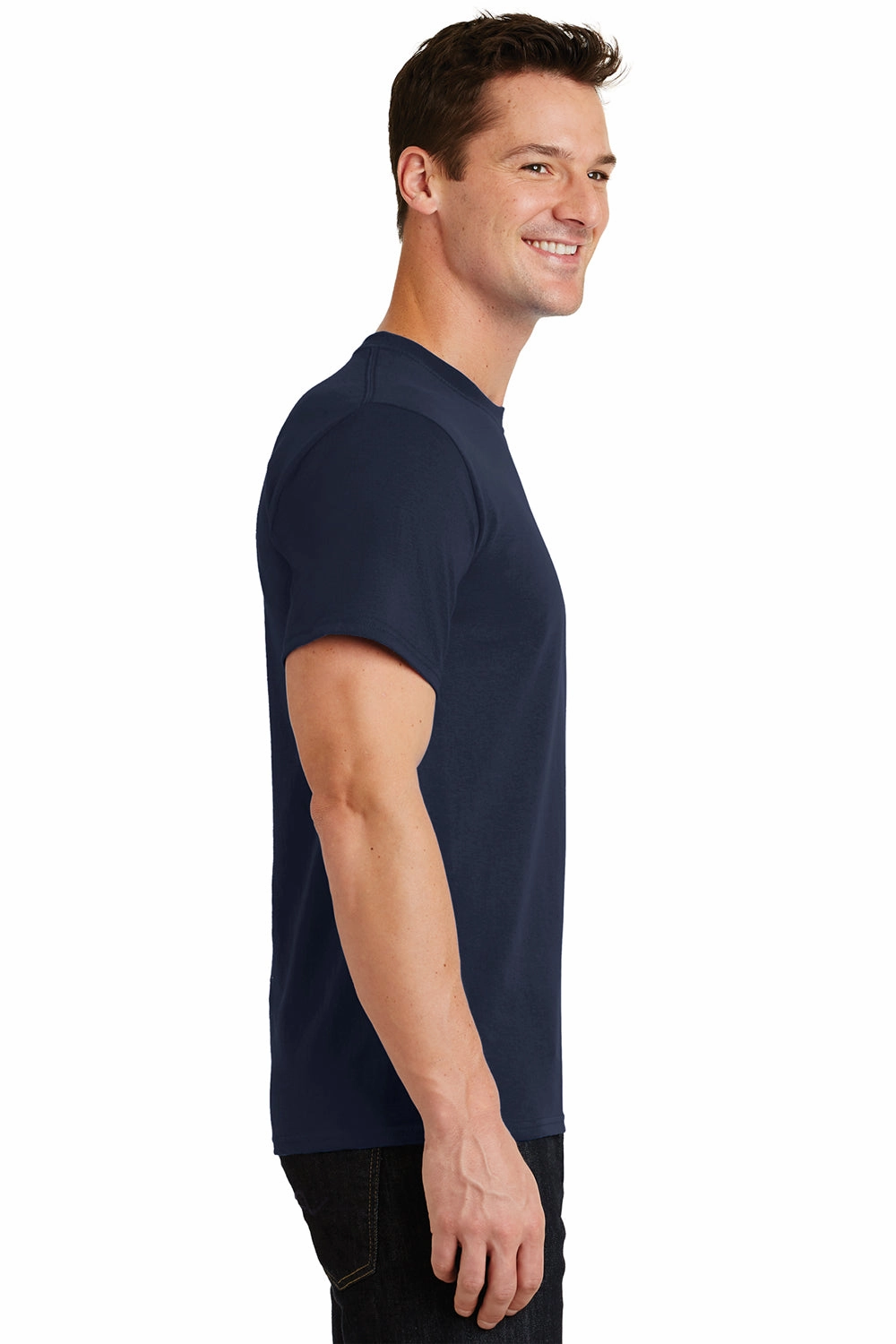 Port & Company Mens Essential Short Sleeve Crewneck T-Shirt - Deep Navy Blue