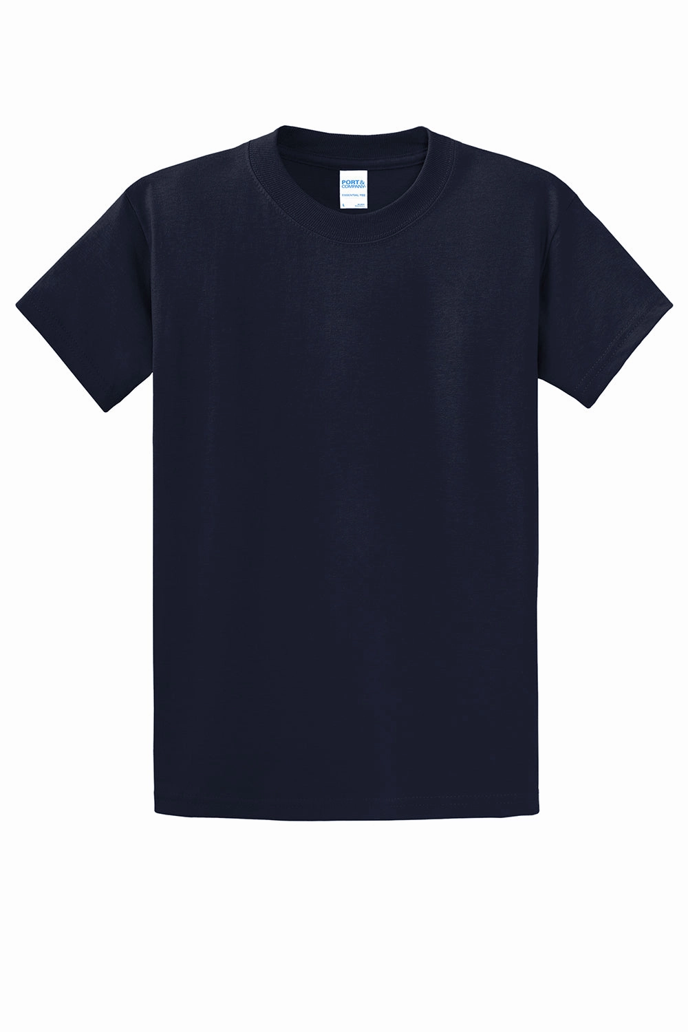 Port & Company Mens Essential Short Sleeve Crewneck T-Shirt - Deep Navy Blue