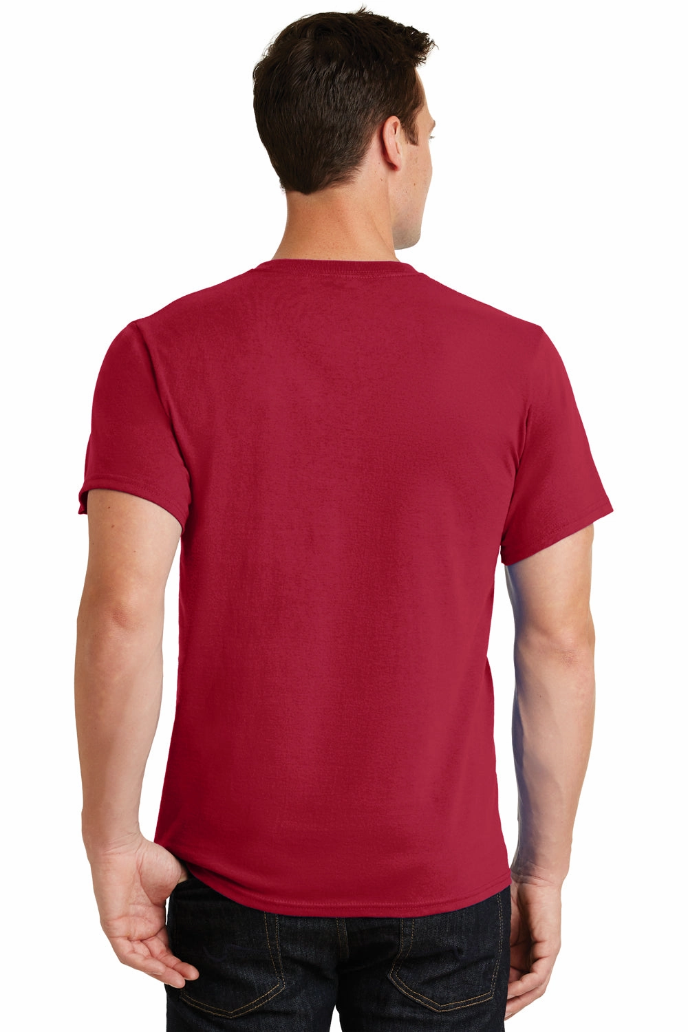 Port & Company Mens Essential Short Sleeve Crewneck T-Shirt - Red