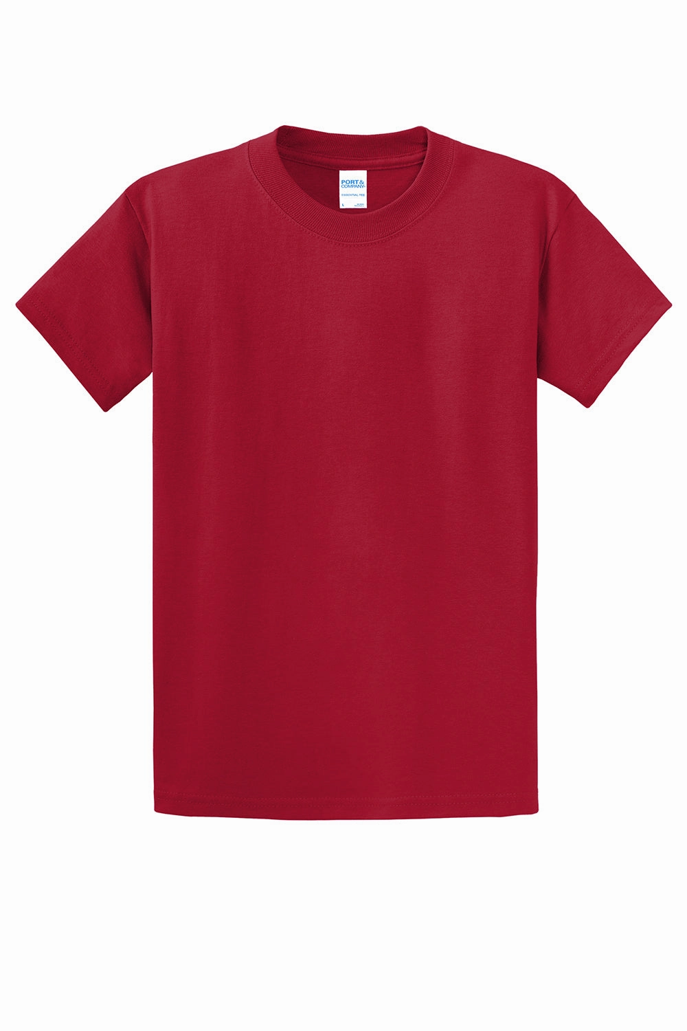Port & Company Mens Essential Short Sleeve Crewneck T-Shirt - Red