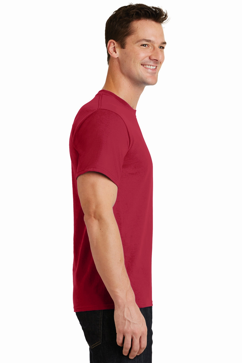 Port & Company Mens Essential Short Sleeve Crewneck T-Shirt - Red