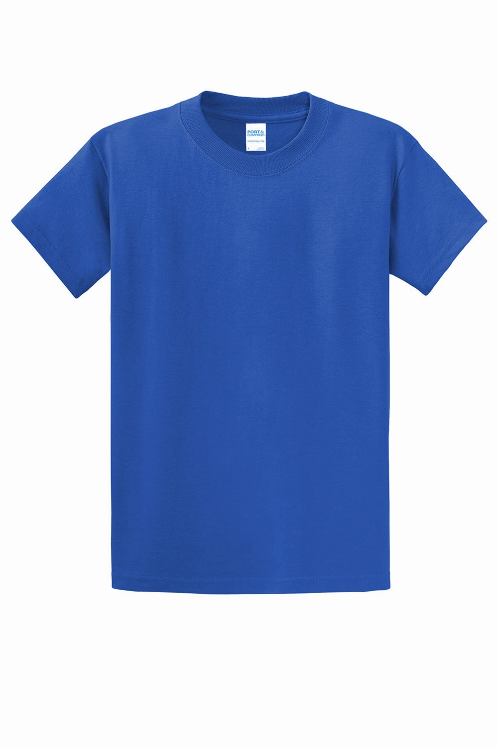 Port & Company Mens Essential Short Sleeve Crewneck T-Shirt - Royal Blue