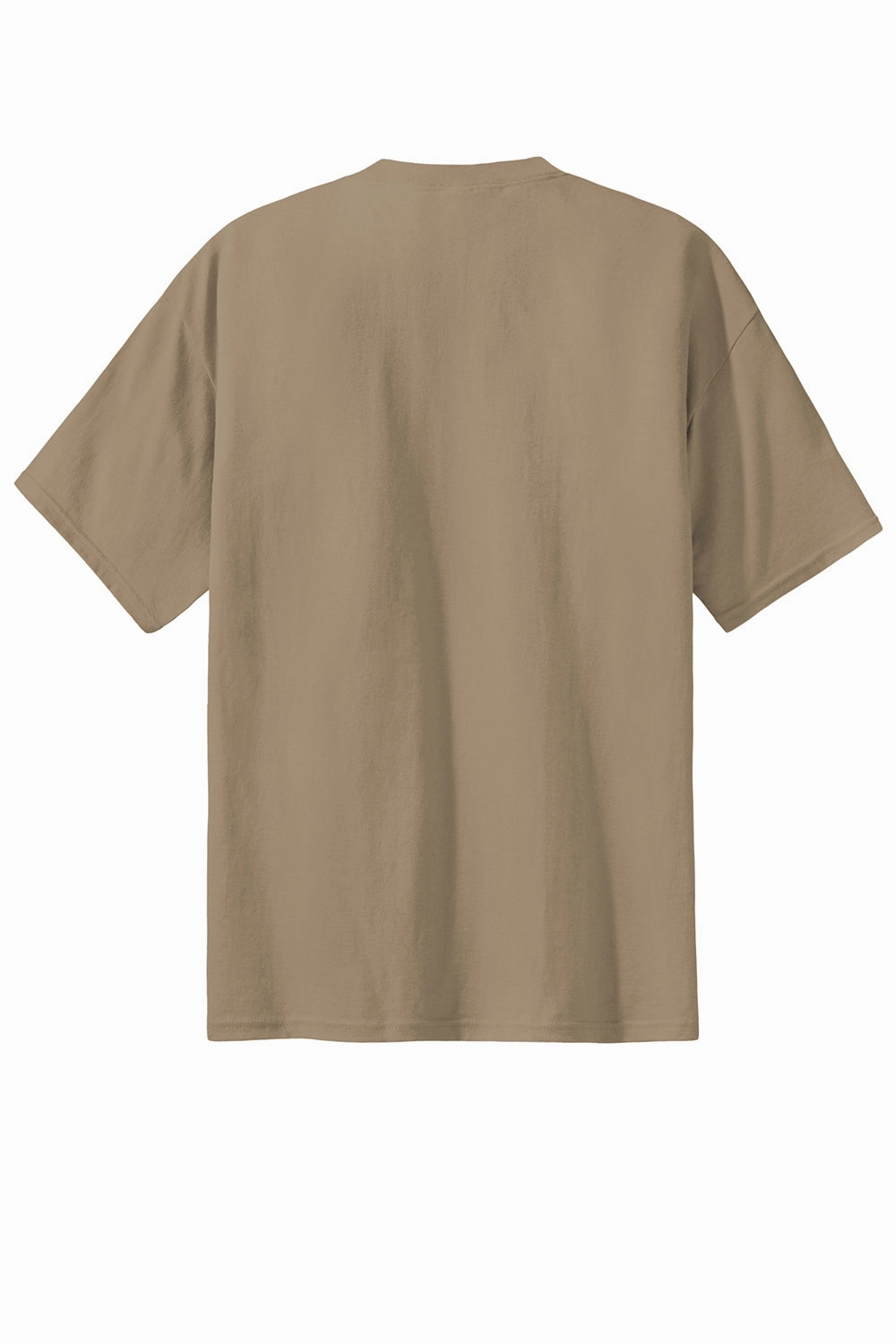 Port & Company Mens Essential Short Sleeve Crewneck T-Shirt - Sand Brown