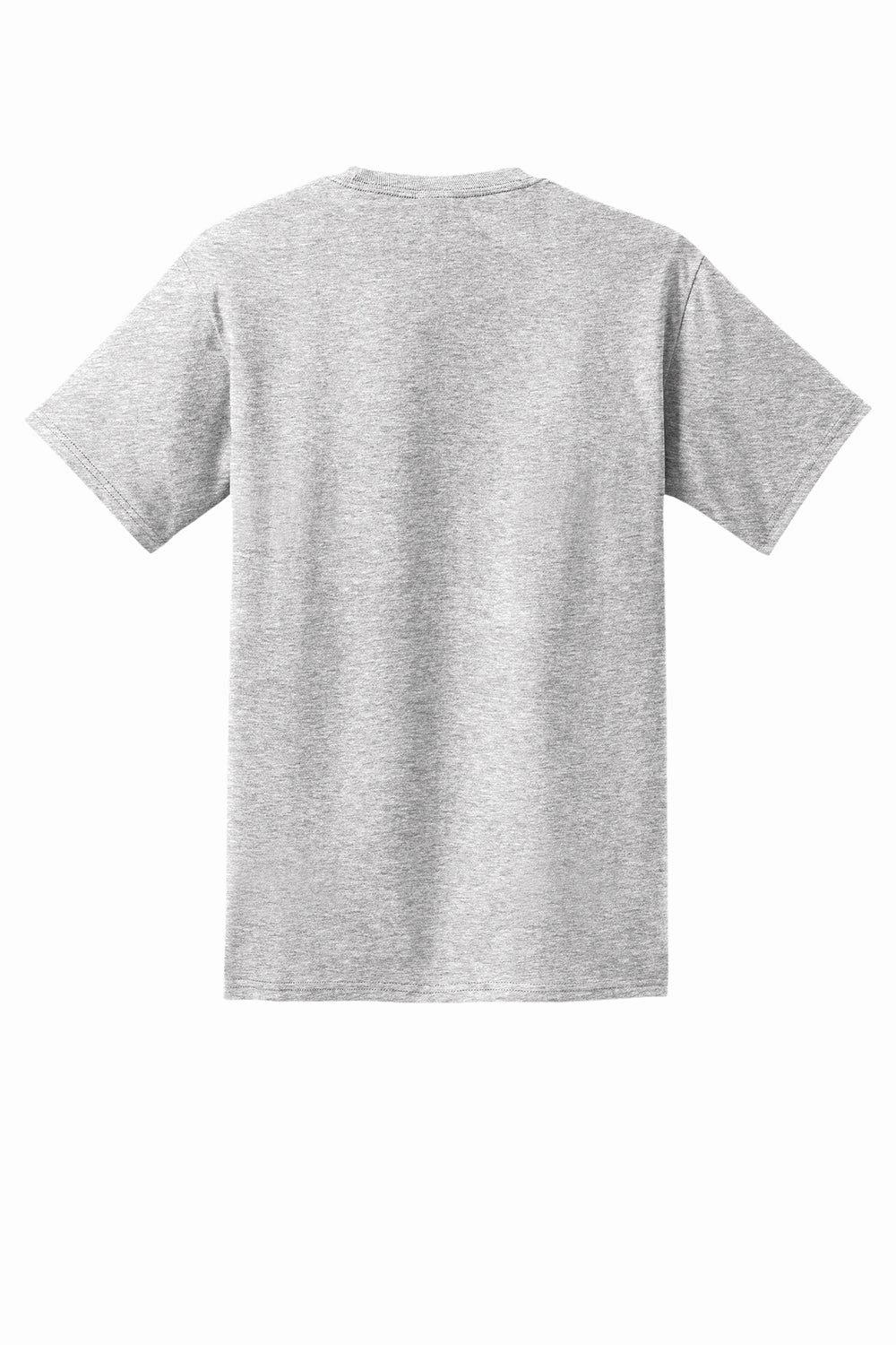 Port & Company Mens Essential Short Sleeve Crewneck T-Shirt w/ Pocket - Ash Grey