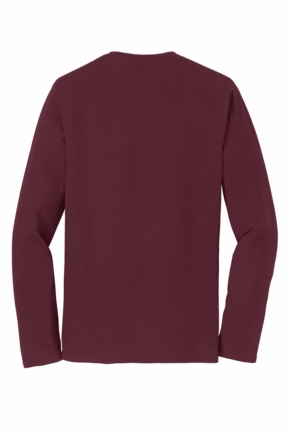 Port & Company Mens Fan Favorite Long Sleeve Crewneck T-Shirt - Athletic Maroon - Closeout