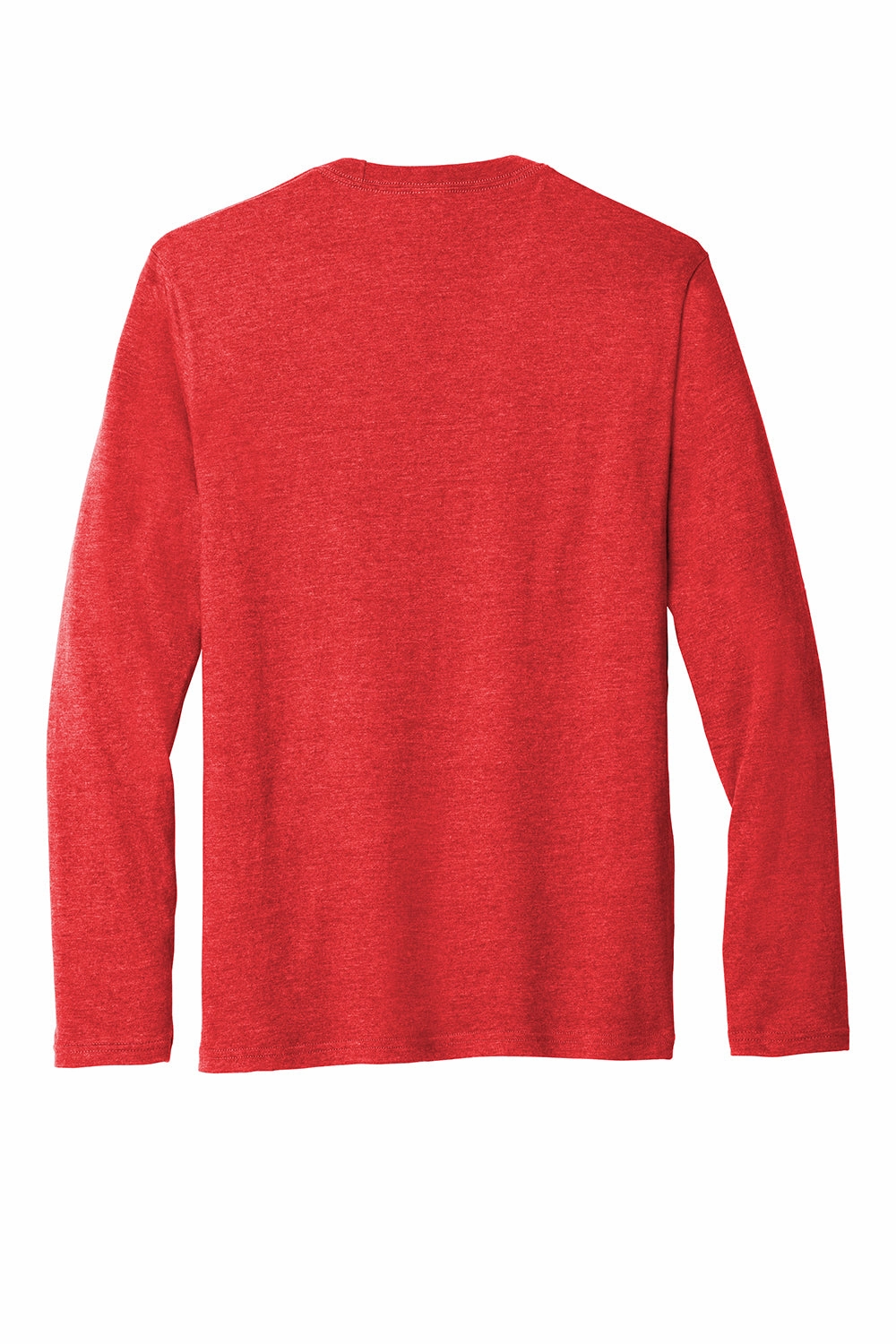 Port & Company Mens Fan Favorite Long Sleeve Crewneck T-Shirt - Heather Bright Red