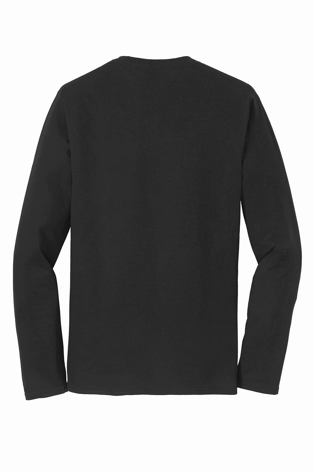 Port & Company Mens Fan Favorite Long Sleeve Crewneck T-Shirt - Jet Black