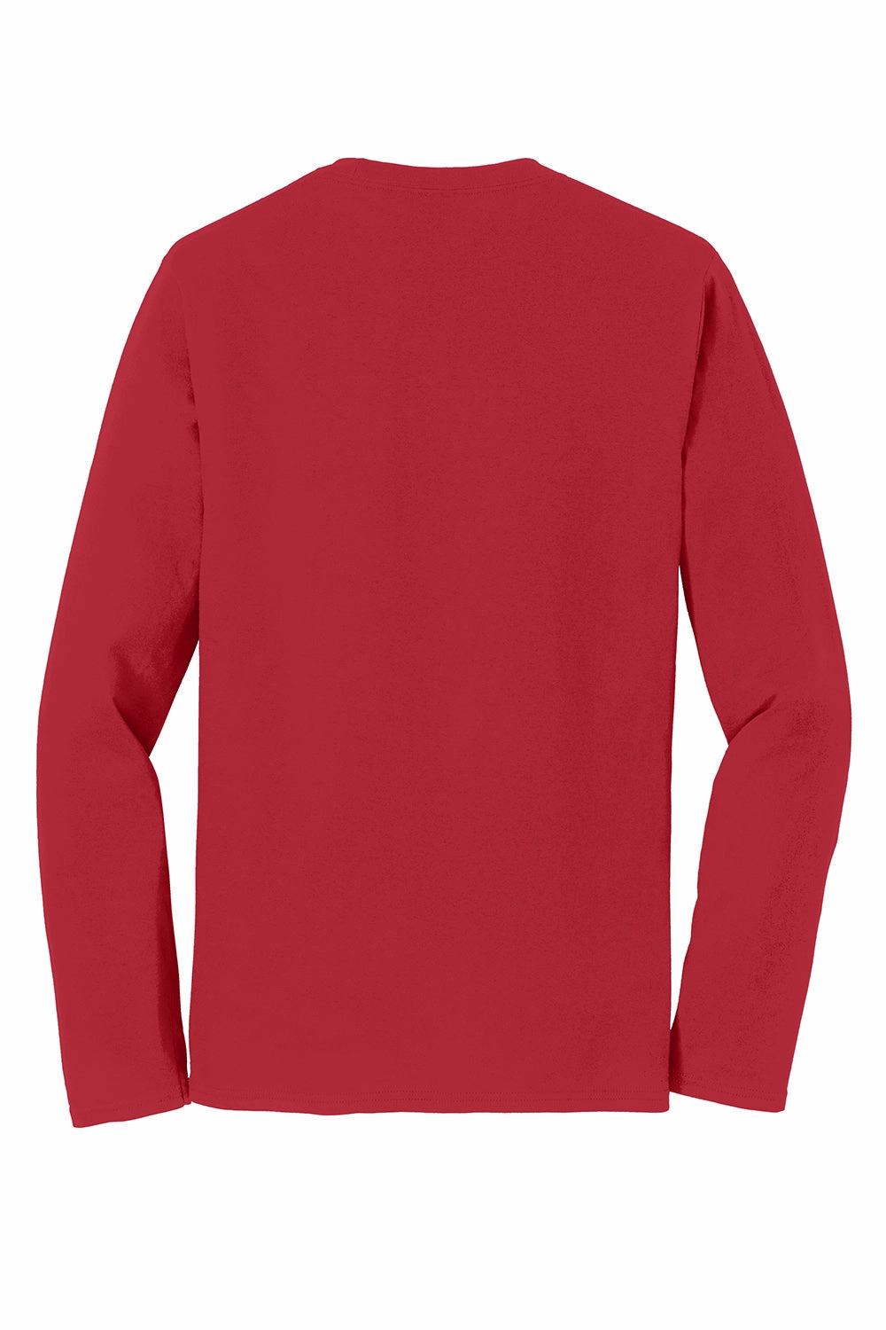 Port & Company Mens Fan Favorite Long Sleeve Crewneck T-Shirt - Team Cardinal Red