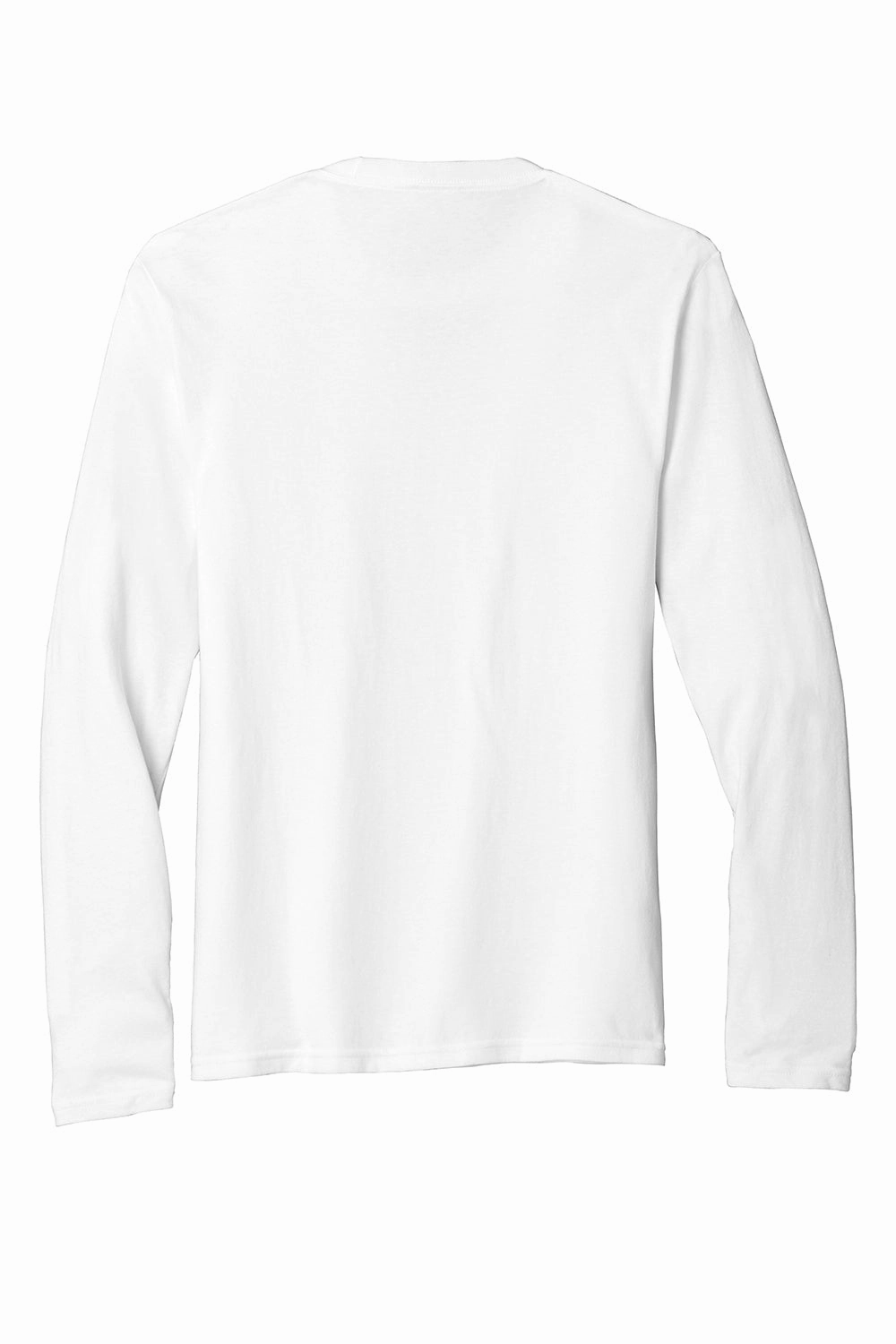 Port & Company Mens Fan Favorite Long Sleeve Crewneck T-Shirt - White