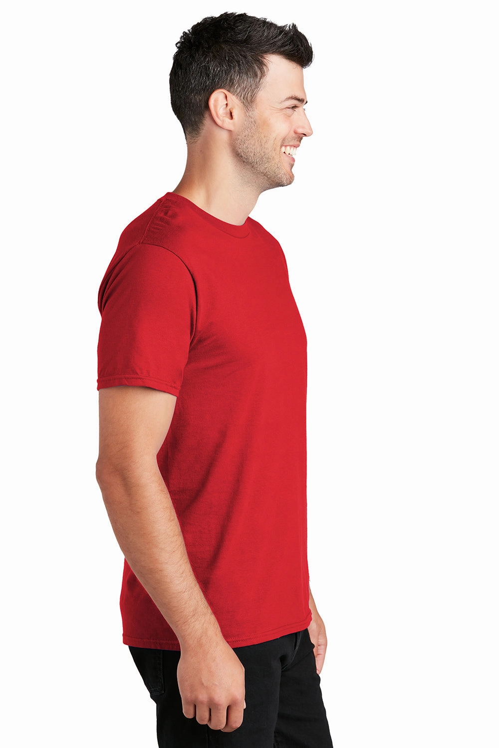 Port & Company Mens Fan Favorite Short Sleeve Crewneck T-Shirt - Bright Red