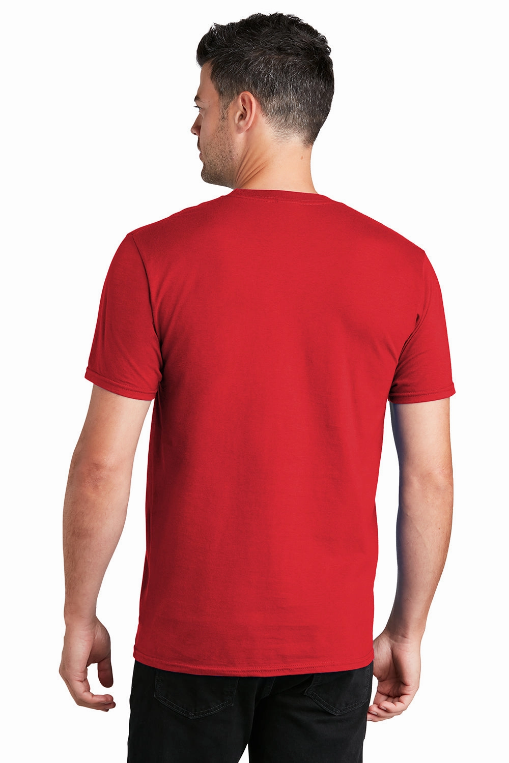 Port & Company Mens Fan Favorite Short Sleeve Crewneck T-Shirt - Bright Red