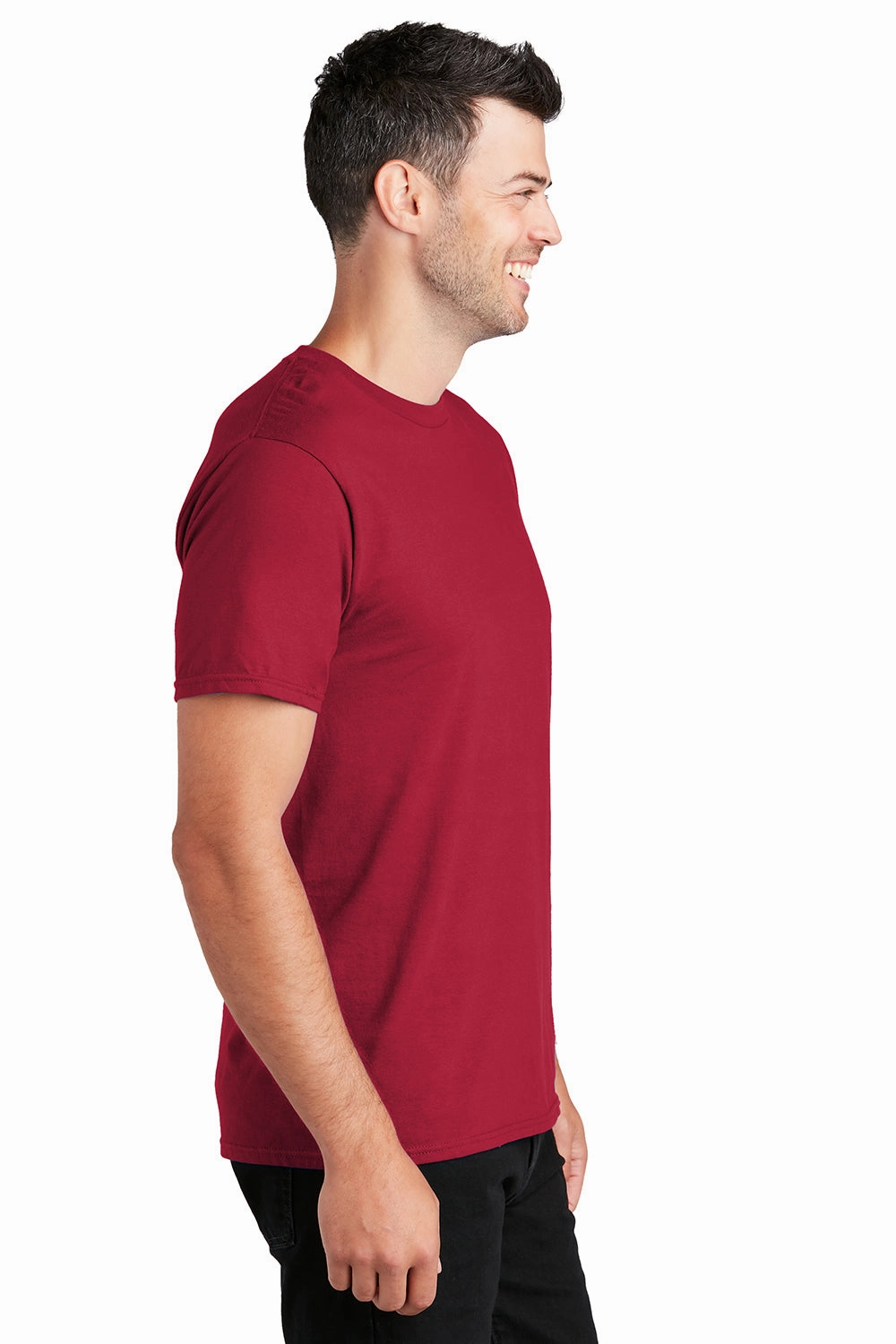 Port & Company Mens Fan Favorite Short Sleeve Crewneck T-Shirt - Cardinal Red