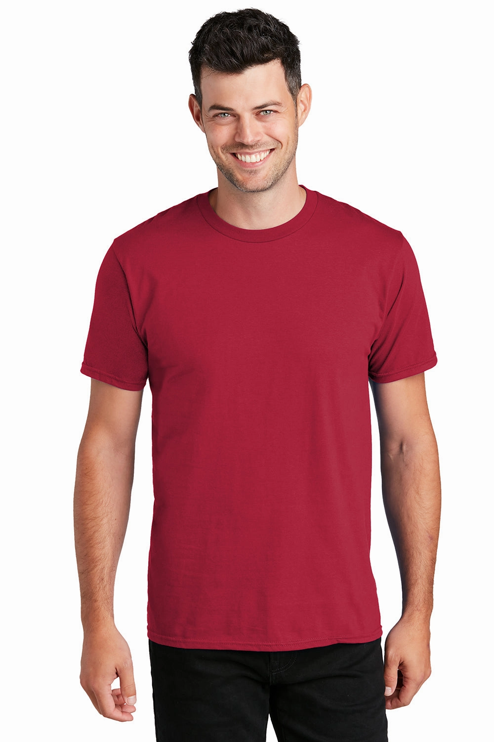 Port & Company Mens Fan Favorite Short Sleeve Crewneck T-Shirt - Cardinal Red