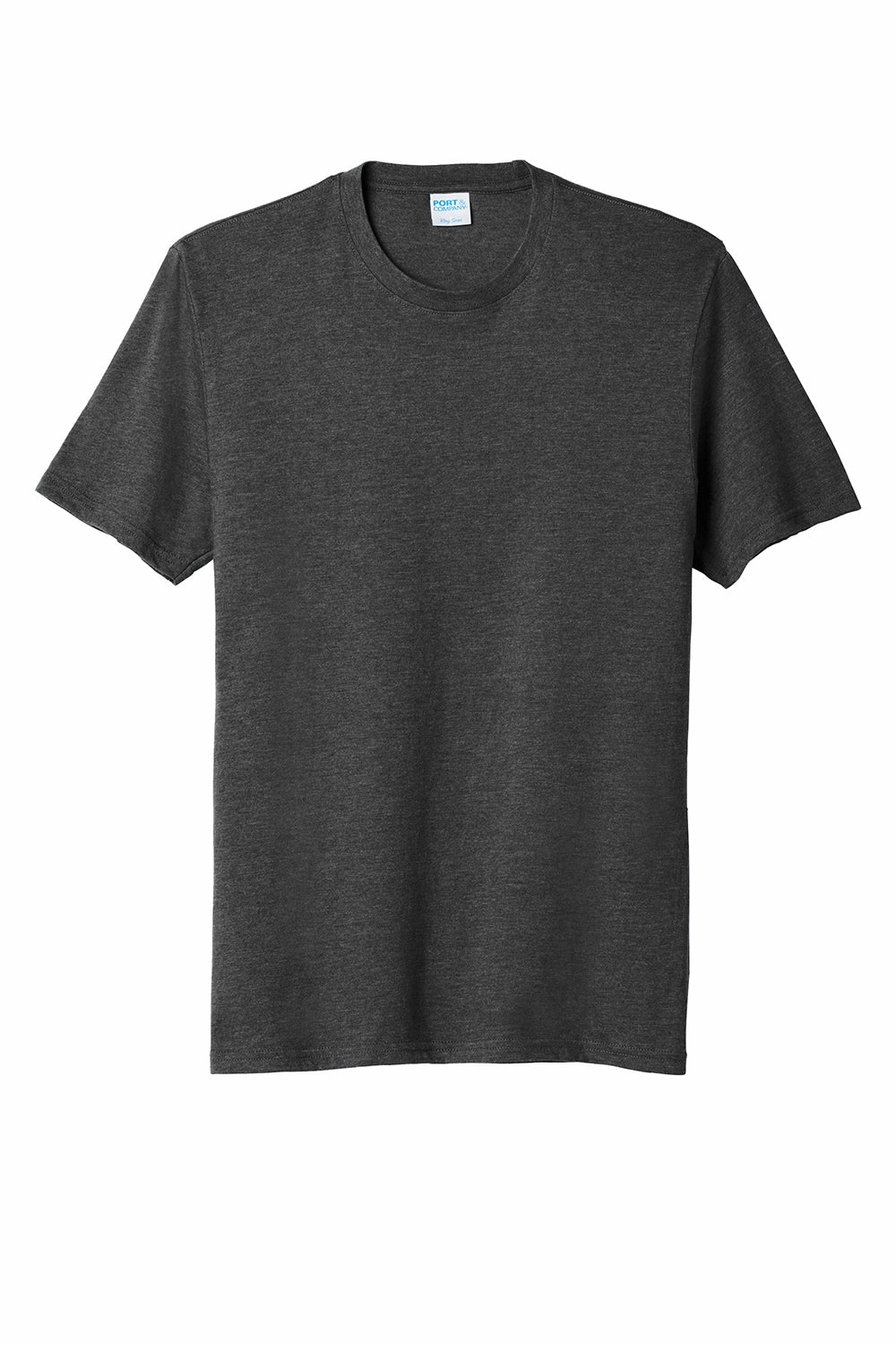 Port & Company Mens Fan Favorite Short Sleeve Crewneck T-Shirt - Heather Black