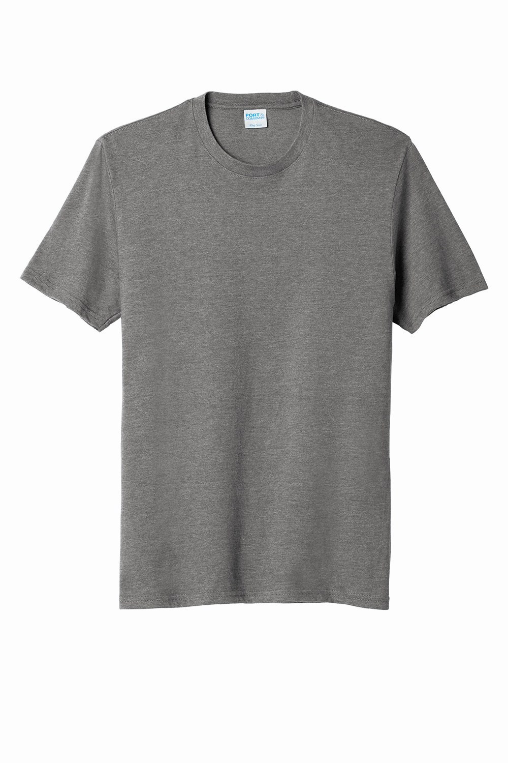 Port & Company Mens Fan Favorite Short Sleeve Crewneck T-Shirt - Heather Graphite Grey