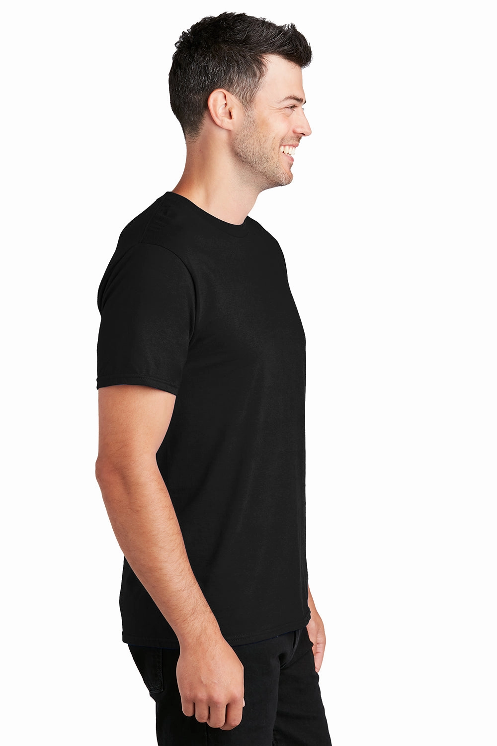Port & Company Mens Fan Favorite Short Sleeve Crewneck T-Shirt - Jet Black