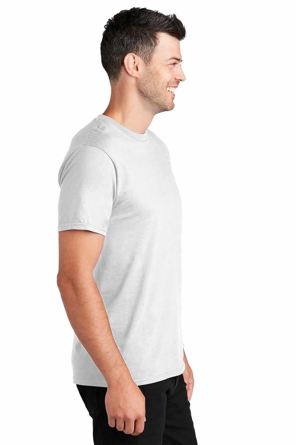 Port & Company Mens Fan Favorite Short Sleeve Crewneck T-Shirt - White