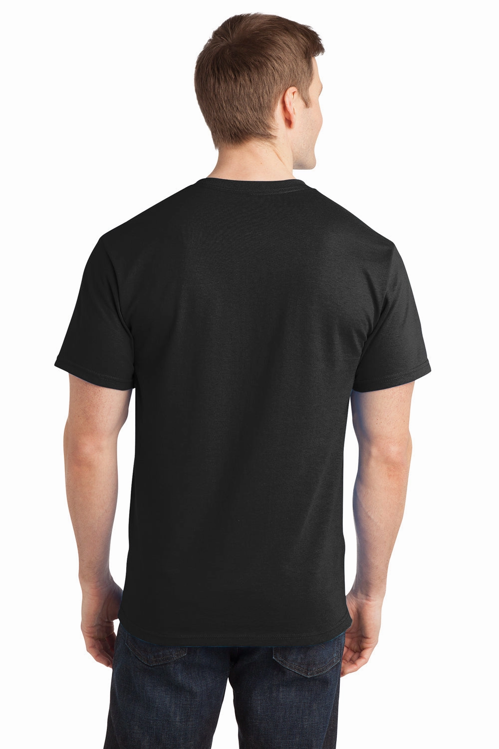Port & Company Mens Short Sleeve Crewneck T-Shirt - Jet Black