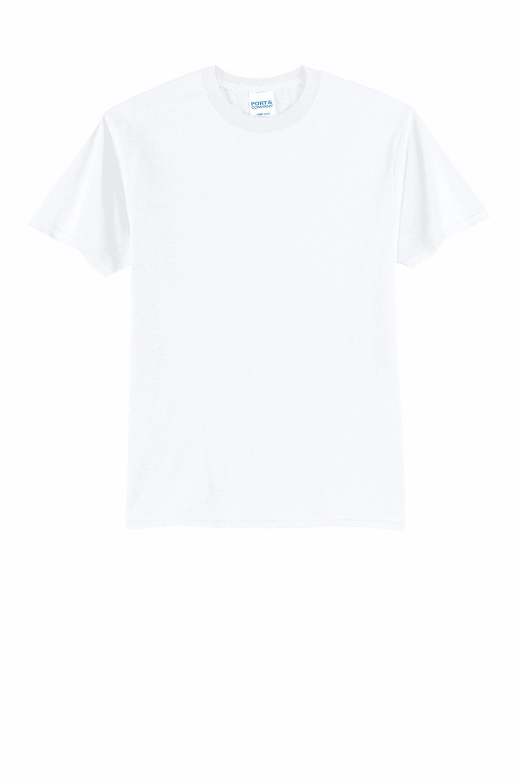 Port & Company Mens Short Sleeve Crewneck T-Shirt - White