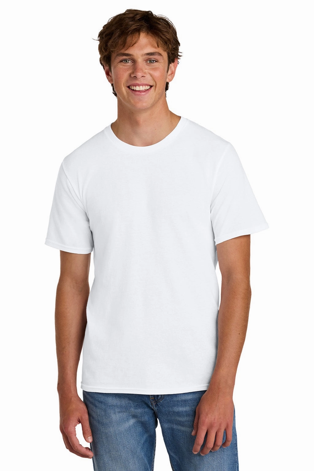 Port & Company Mens Short Sleeve Crewneck T-Shirt - White