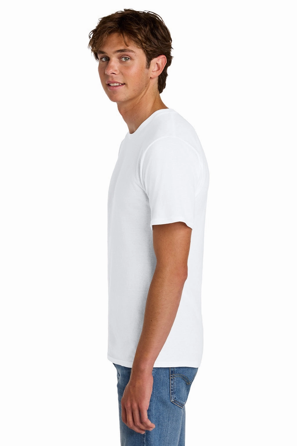 Port & Company Mens Short Sleeve Crewneck T-Shirt - White