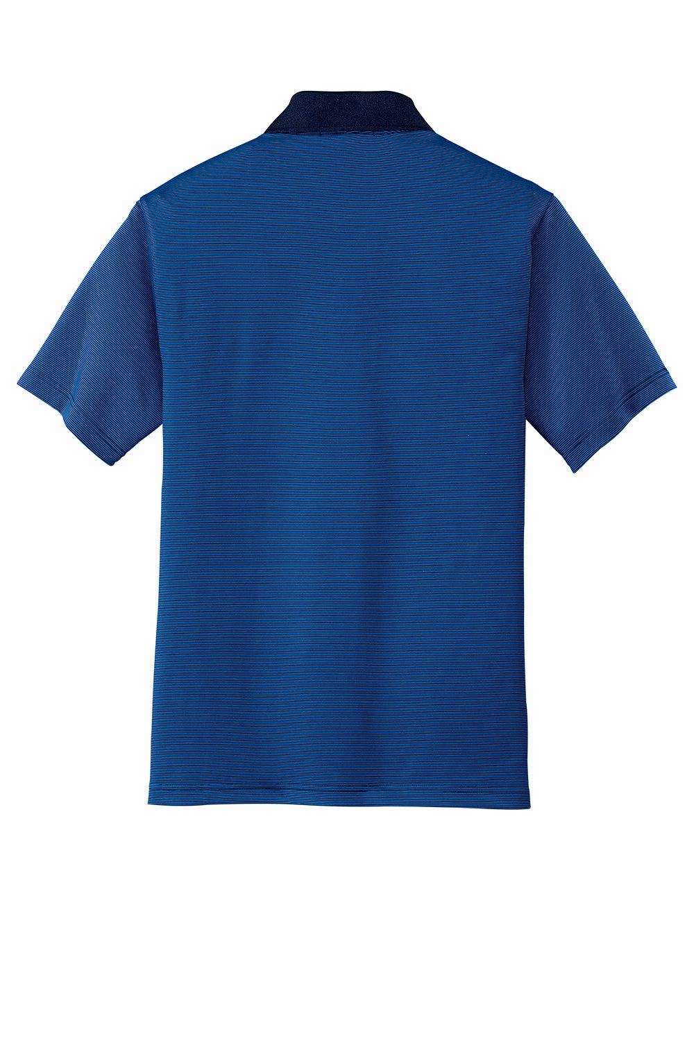 Port Authority Mens Performance Moisture Wicking Short Sleeve Polo Shirt - Seaport Blue/Dress Navy Blue - Closeout