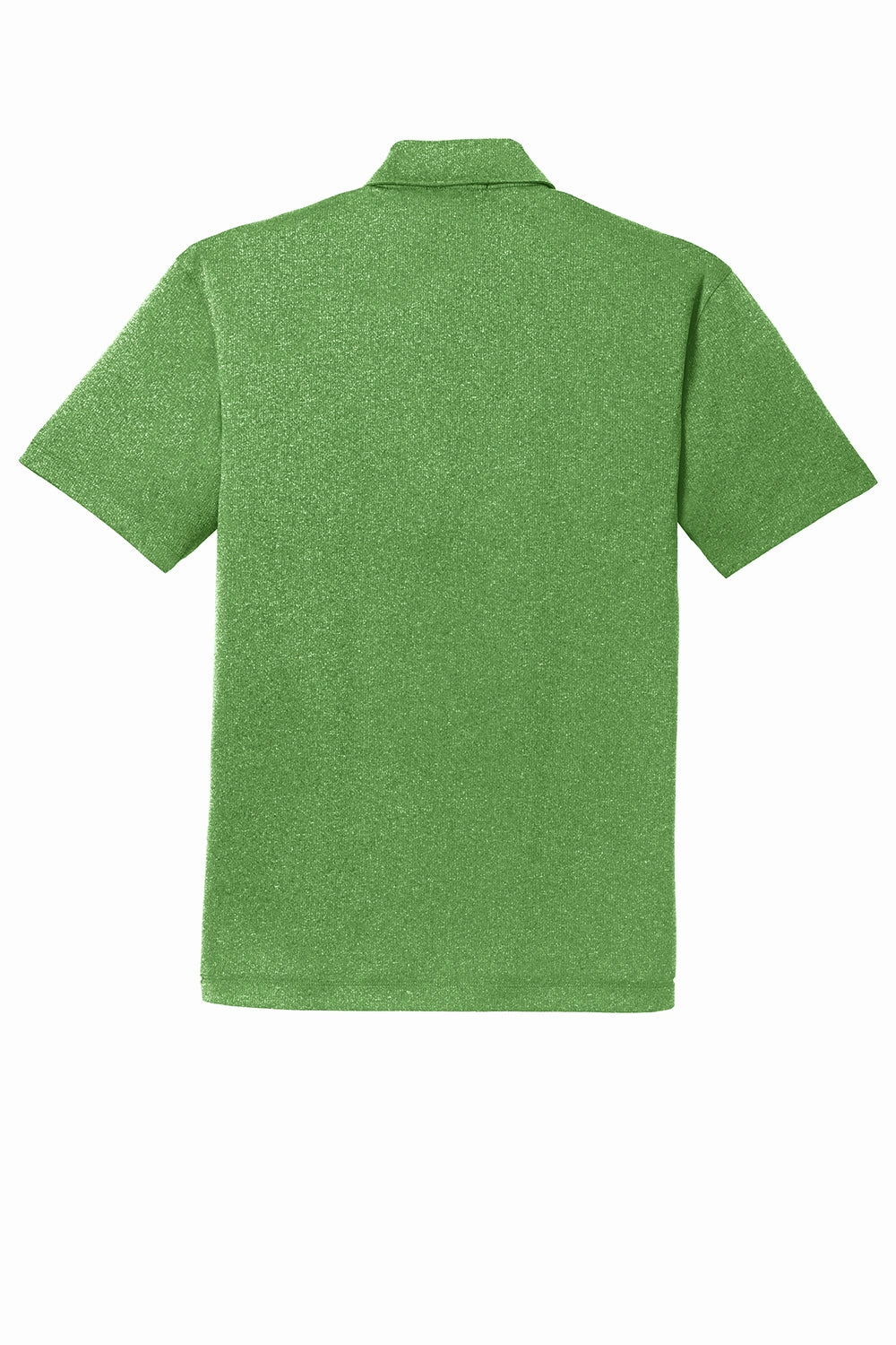 Port Authority Mens Trace Moisture Wicking Short Sleeve Polo Shirt - Heather Vine Green - Closeout