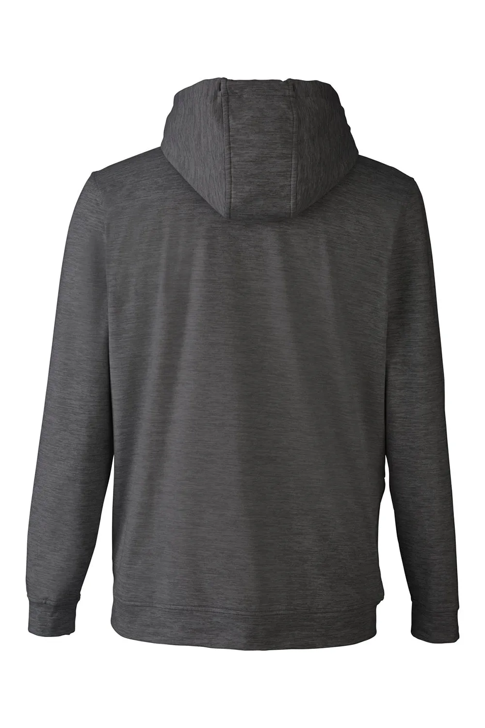 Puma Mens Cloudspun Moisture Wicking Hooded Sweatshirt Hoodie w/ Pouch Pocket - Heather Black