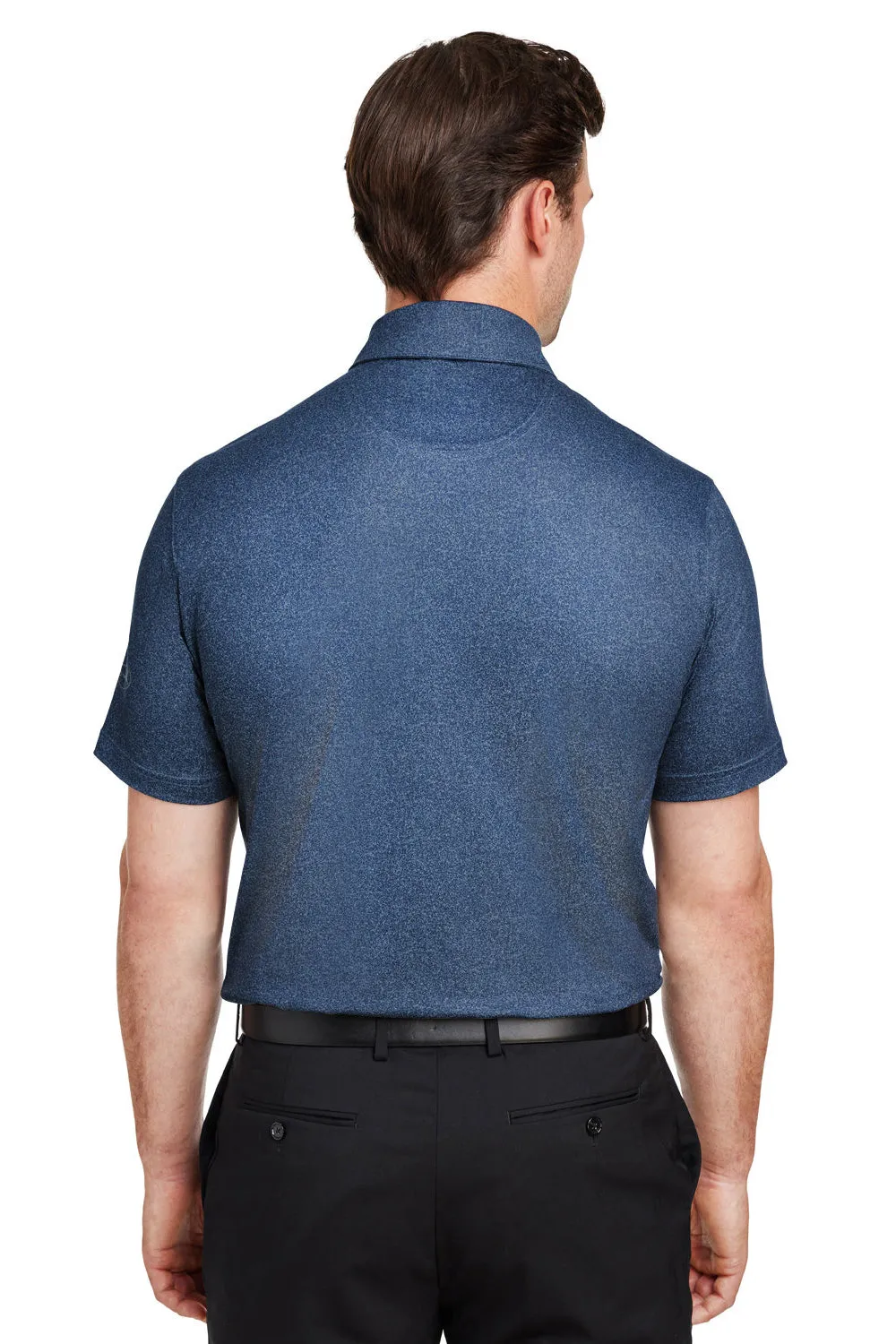 Puma Mens Cloudspun Primary Moisture Wicking Short Sleeve Polo Shirt - Evening Sky Blue