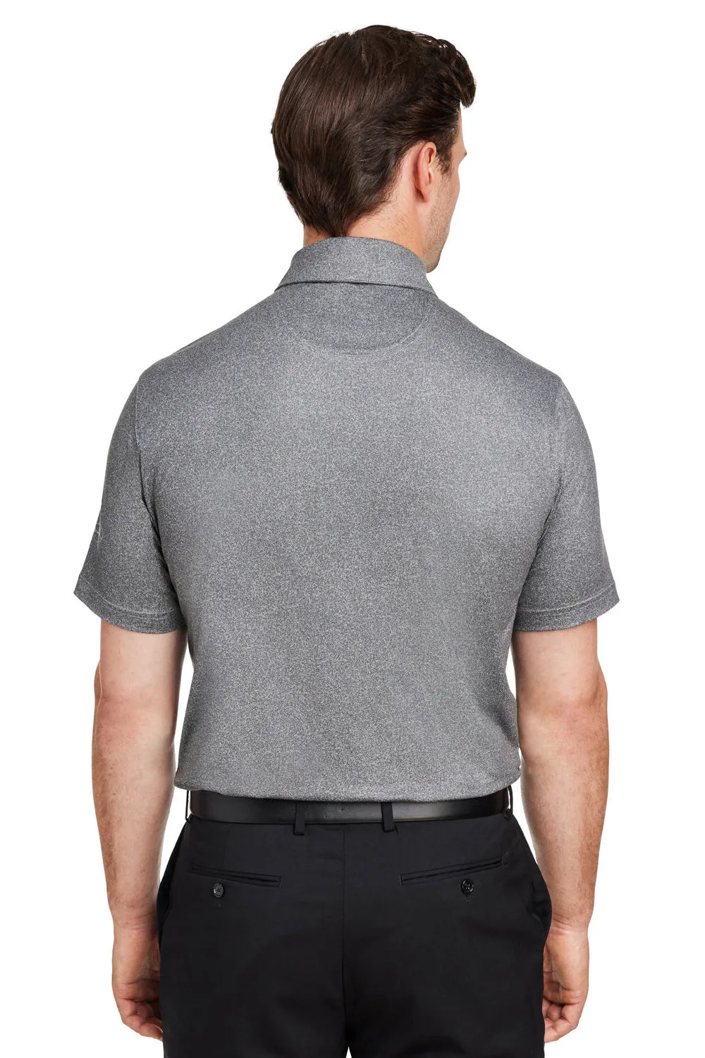 Puma Mens Cloudspun Primary Moisture Wicking Short Sleeve Polo Shirt - High Rise Grey