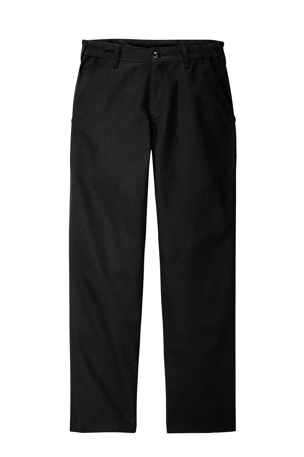 Red Kap Mens Elastic Insert Wrinkle Resistant Pants w/ Pocket - Black