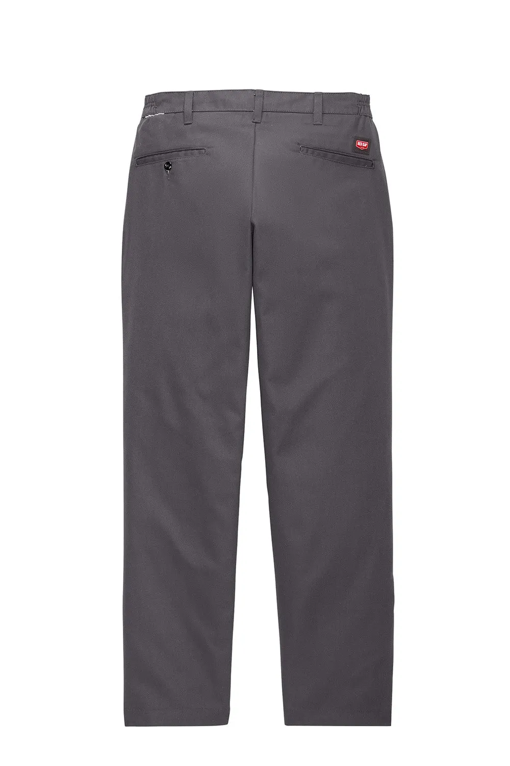 Red Kap Mens Elastic Insert Wrinkle Resistant Pants w/ Pocket - Charcoal Grey