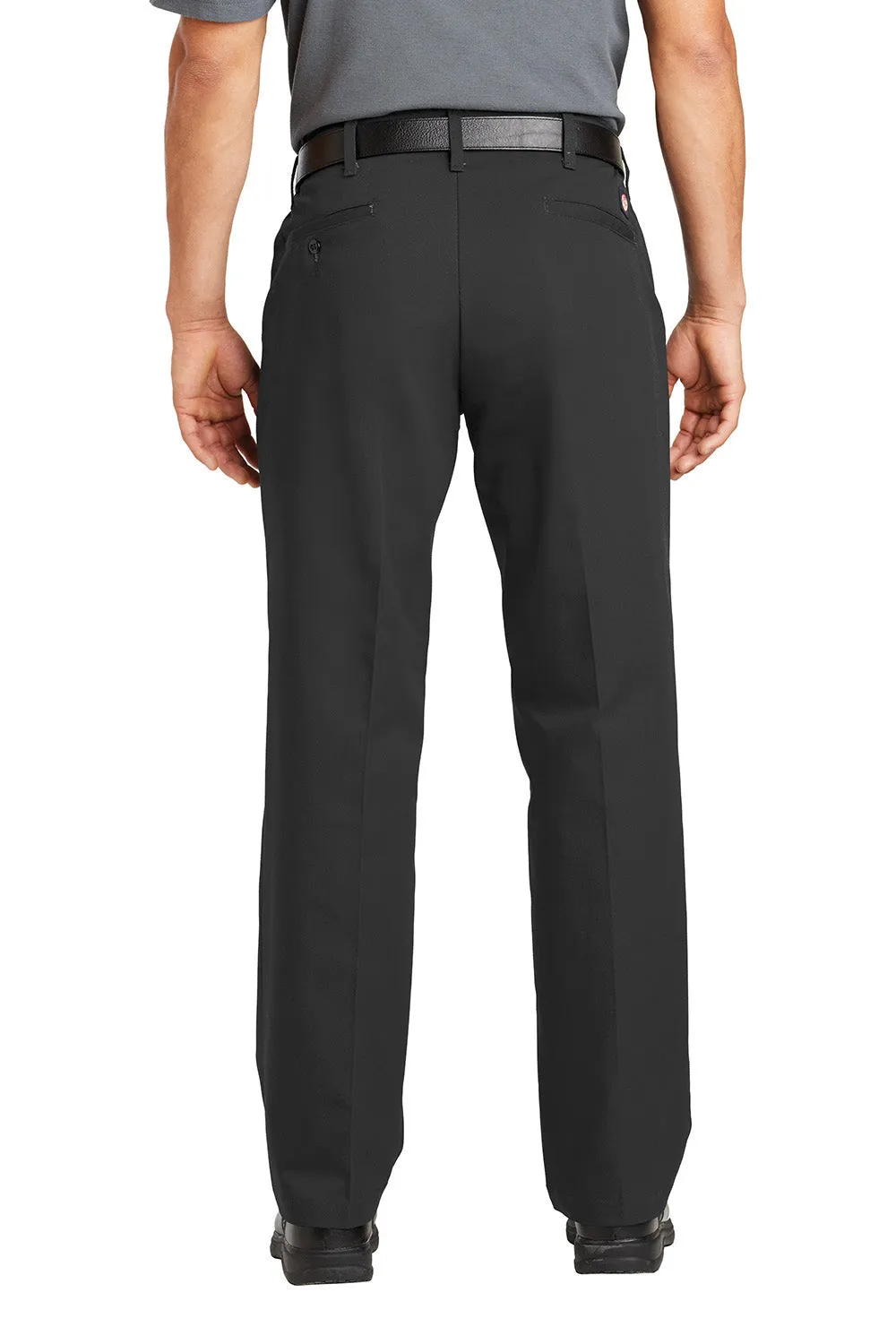 Red Kap Mens Elastic Insert Wrinkle Resistant Pants w/ Pocket - Charcoal Grey