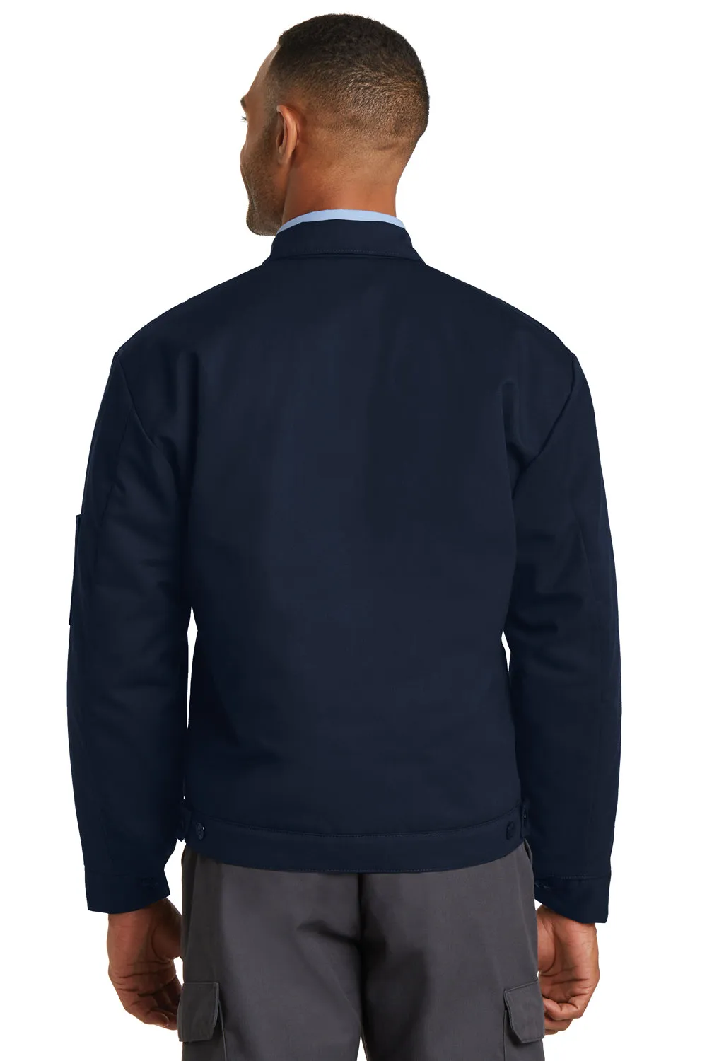 Red Kap Mens Full Zip Jacket - Navy Blue