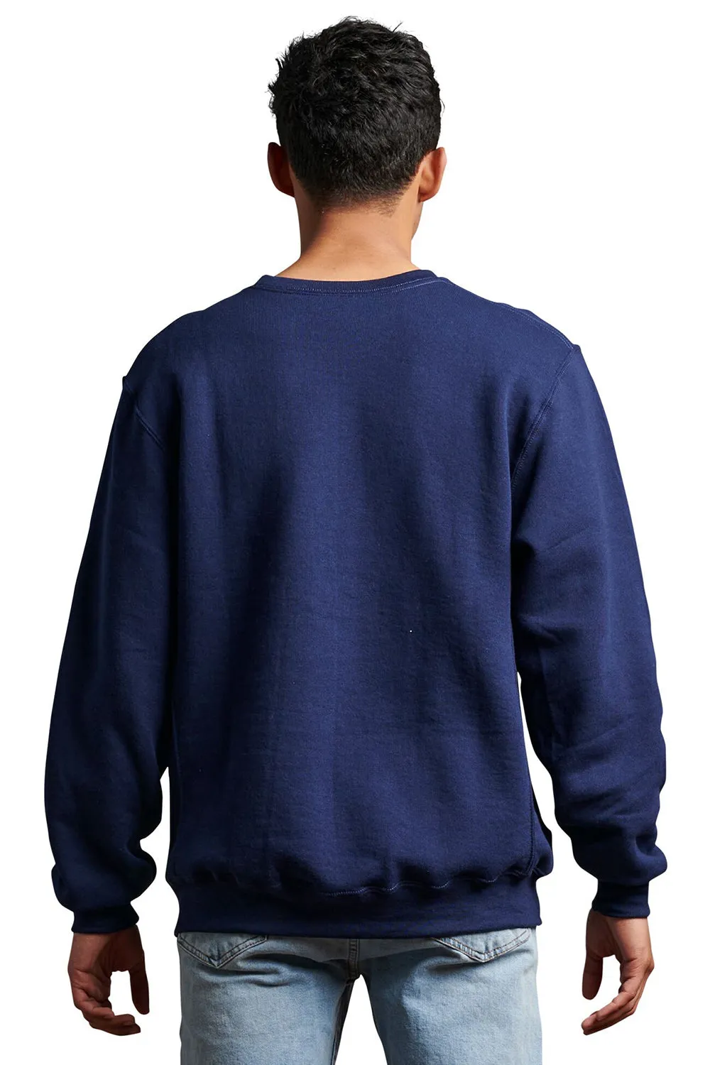 Russell Athletic Mens Dri-Power Moisture Wicking Crewneck Sweatshirt - Navy Blue