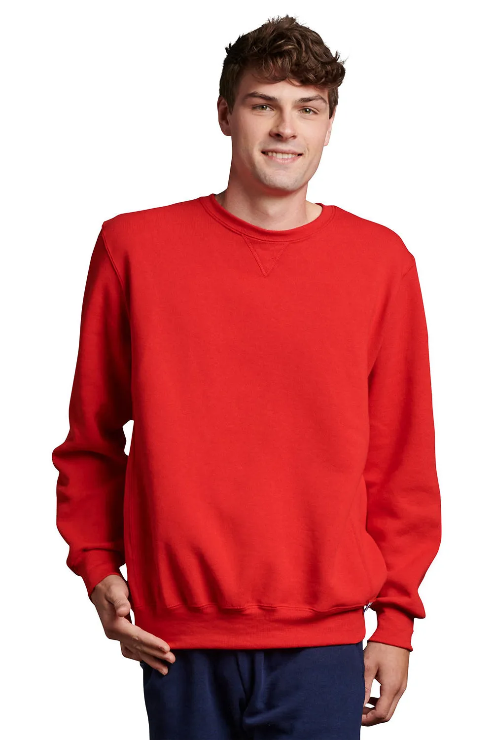 Russell Athletic Mens Dri-Power Moisture Wicking Crewneck Sweatshirt - True Red