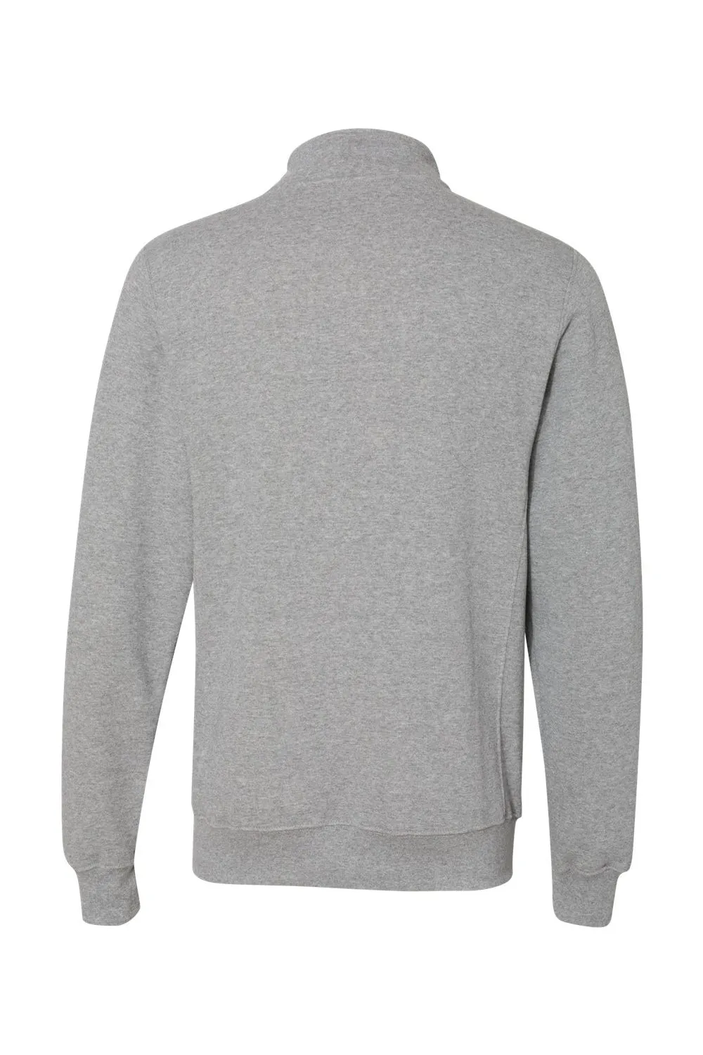 Russell Athletic Mens Dri-Power Moisture Wicking Fleece 1/4 Zip Sweatshirt w/ Pockets - Oxford Grey