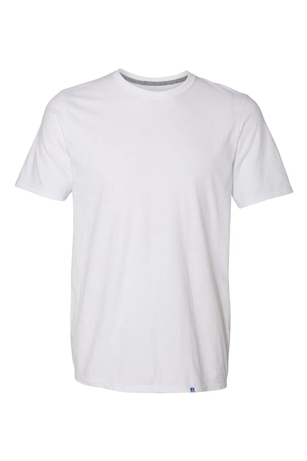 Russell Athletic Mens Dri-Power Moisture Wicking Performance Short Sleeve Crewneck T-Shirt - White