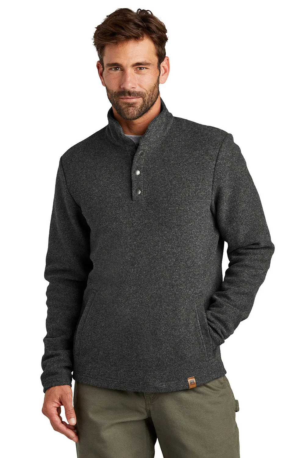 Russell Outdoors Mens Basin 1/4 Snap Jacket - Heather Graphite Grey